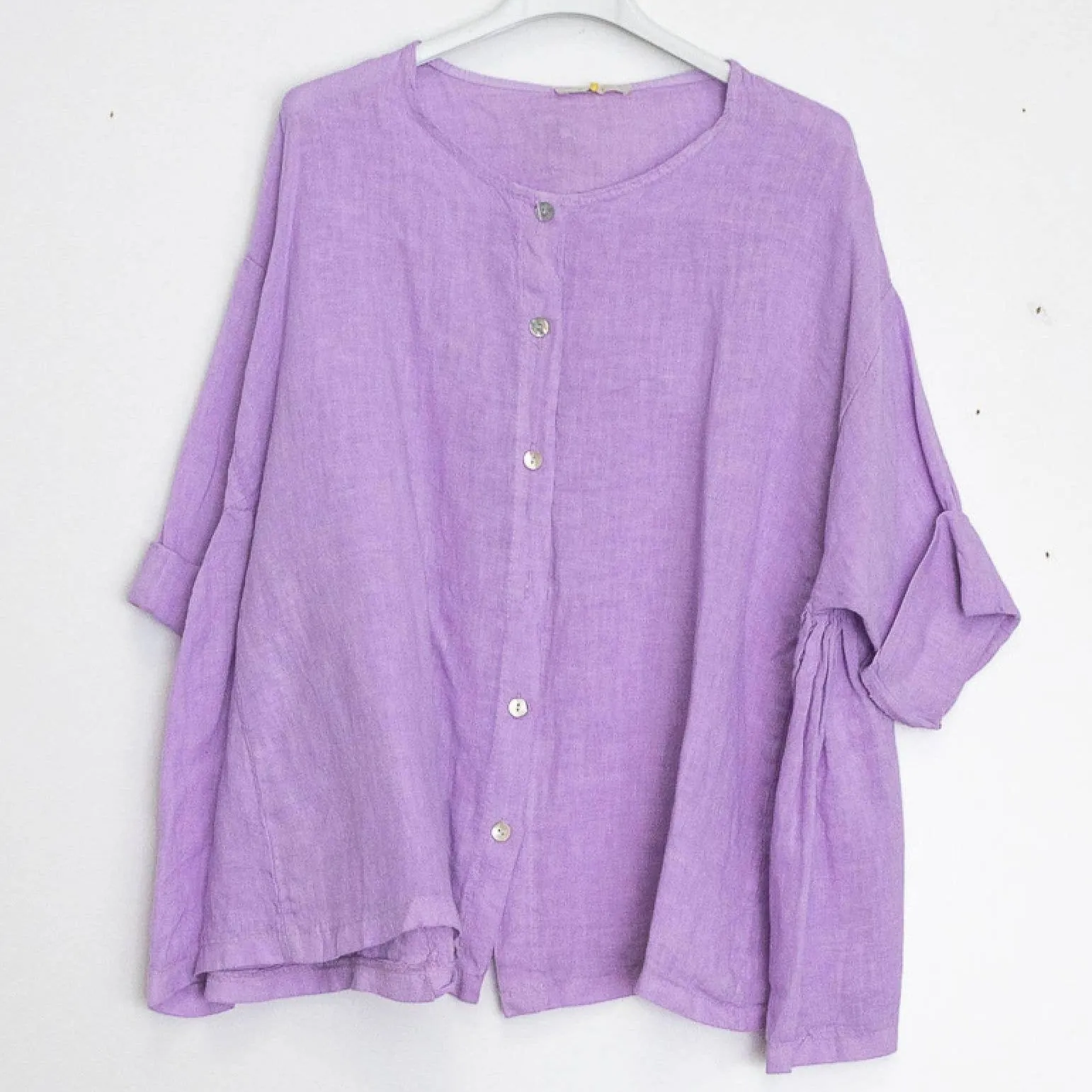 11916 Buttonup Linen Top