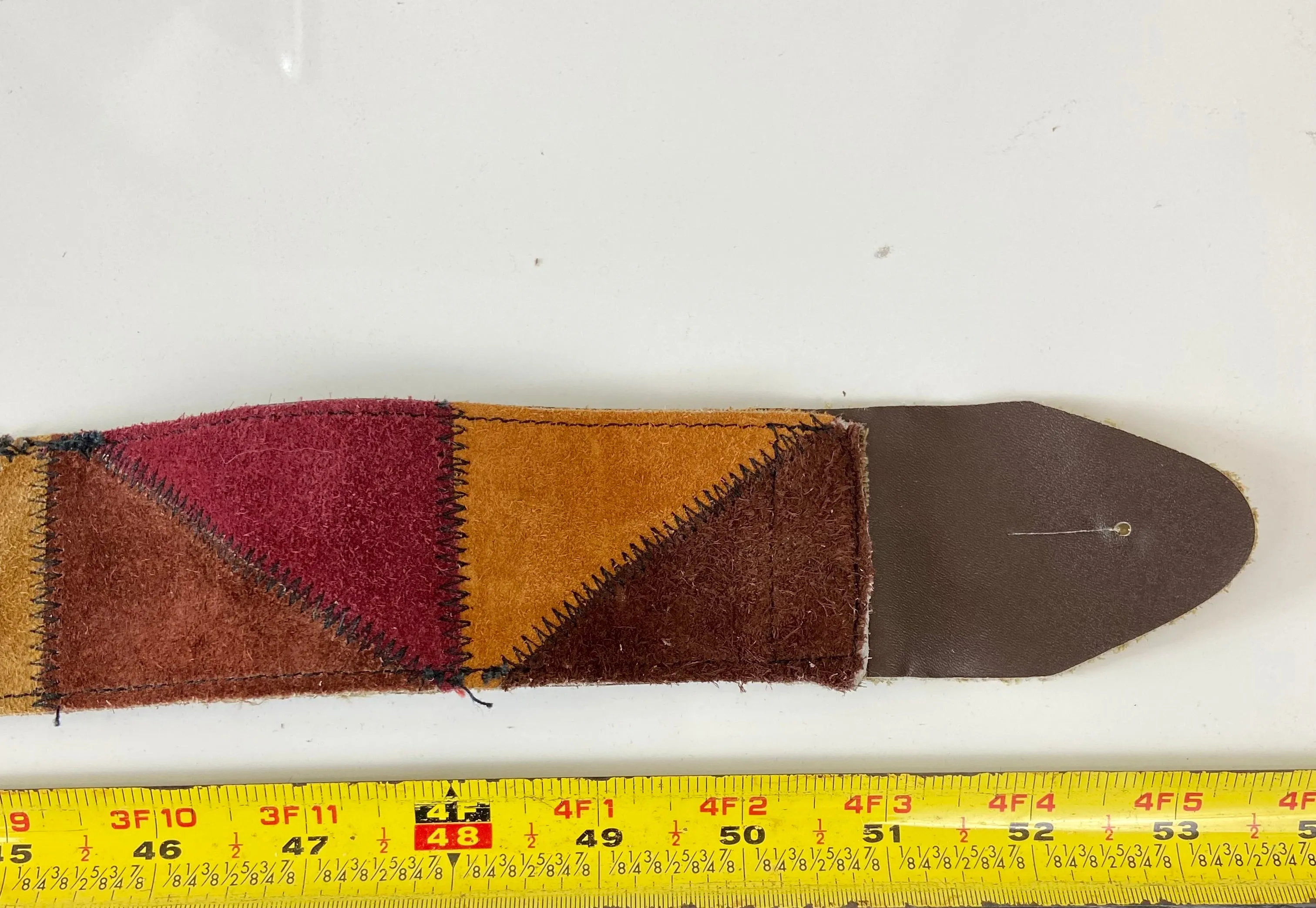 1970s Patchwork Suede belt