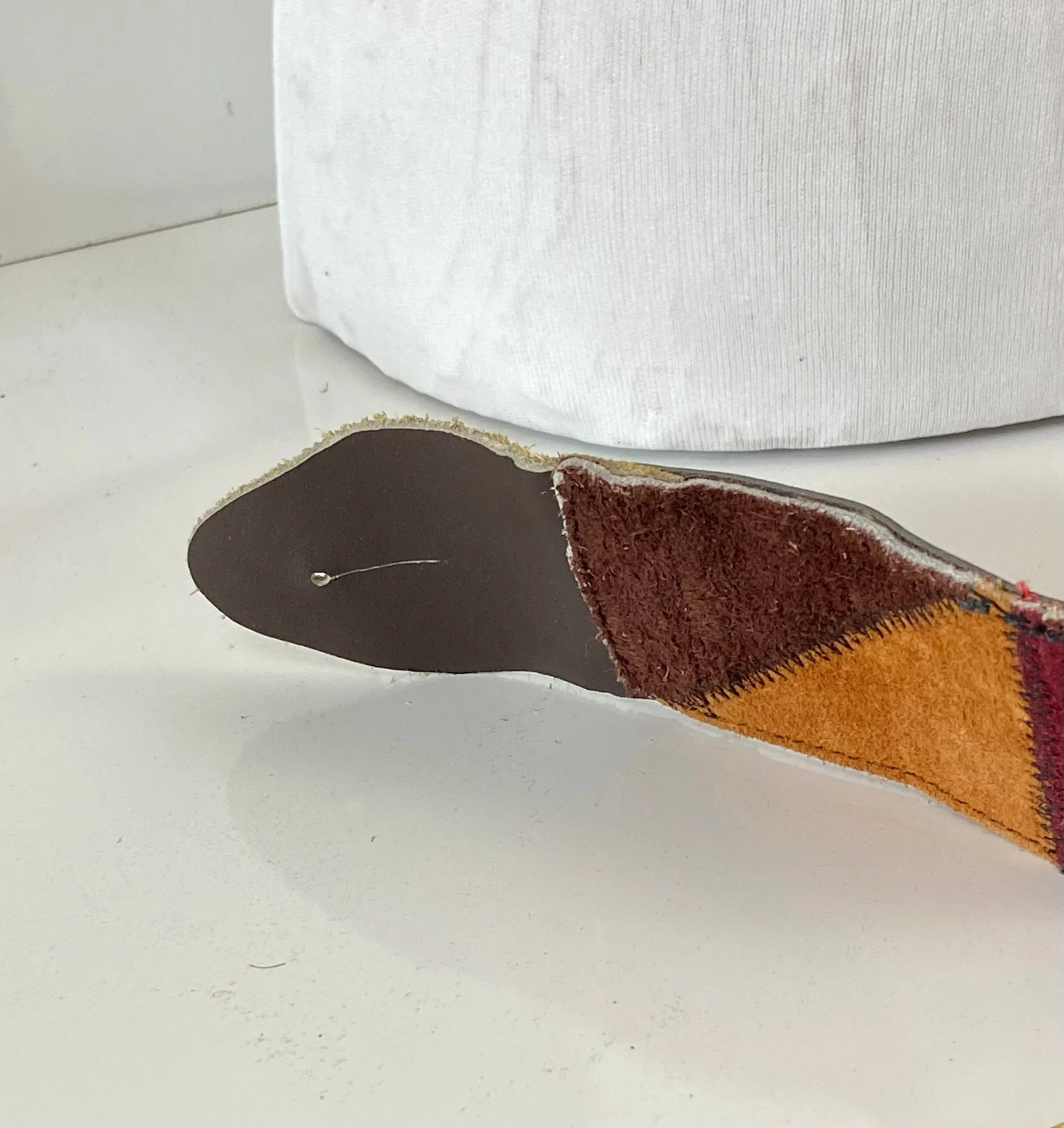 1970s Patchwork Suede belt