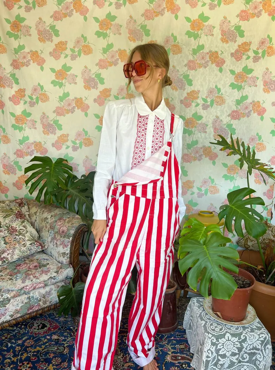 80's Linen White Shirt