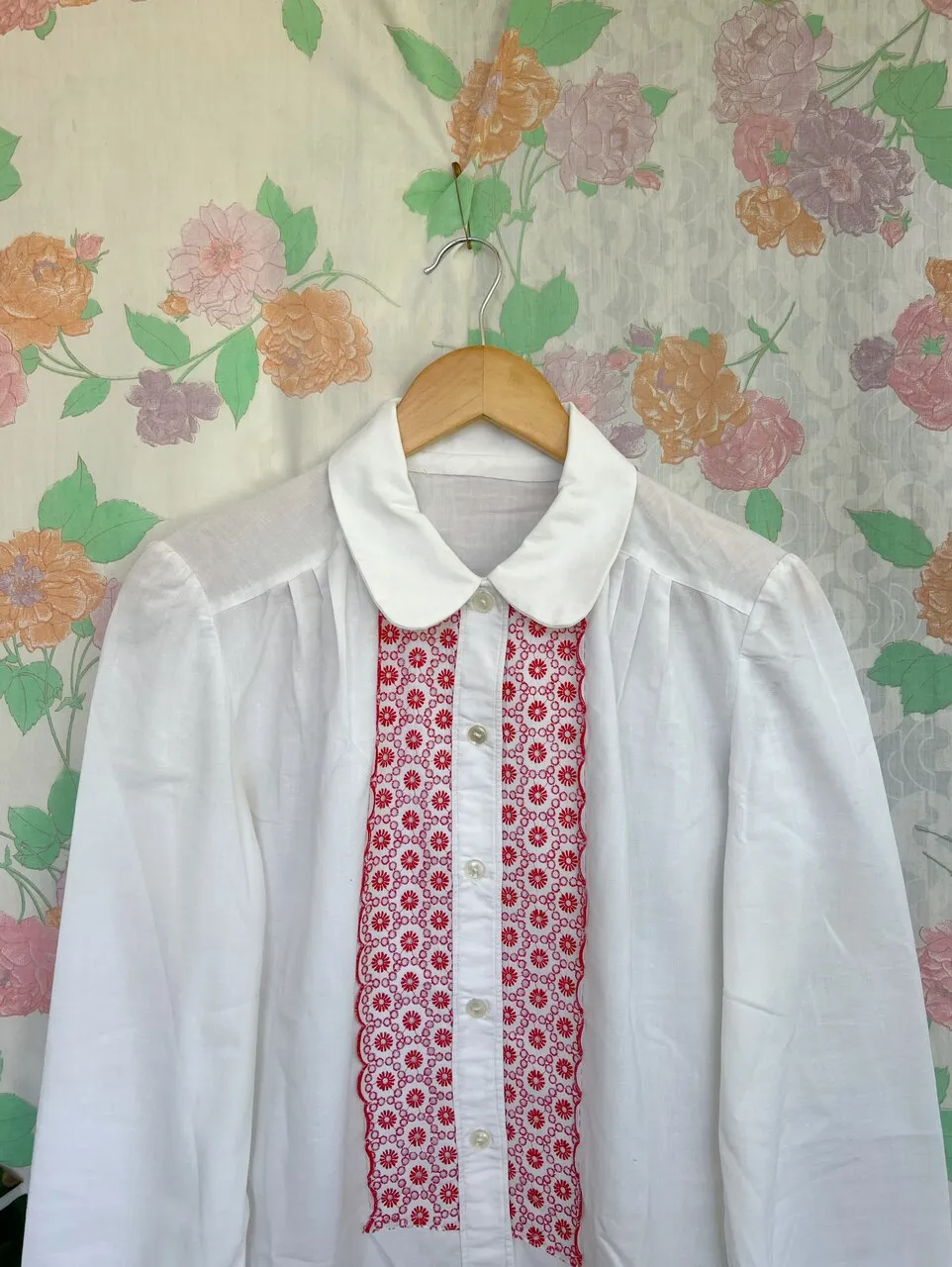 80's Linen White Shirt