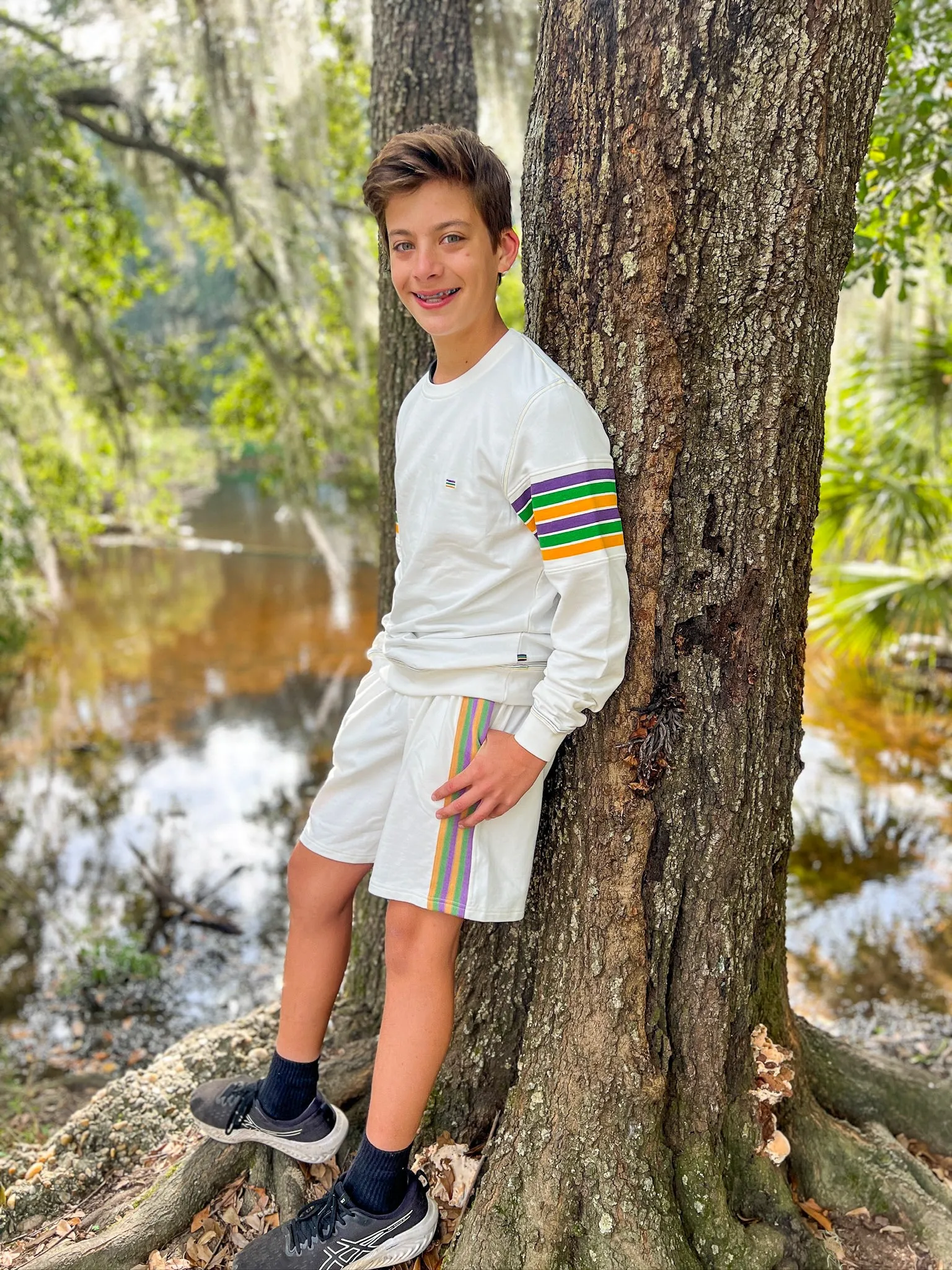 Adult Bermuda Vintage Shorts - Off-White