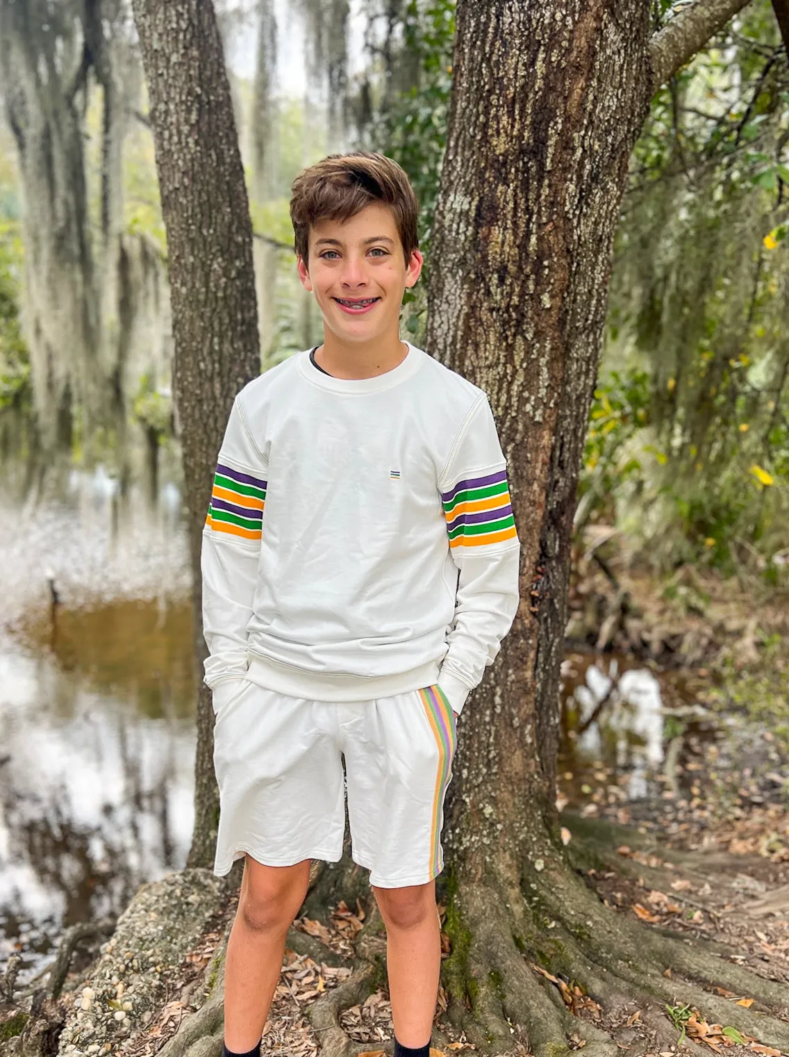 Adult Bermuda Vintage Shorts - Off-White