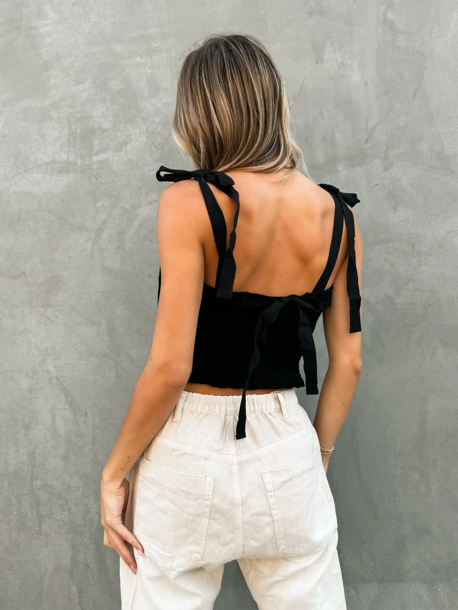 All for You Smocked Top in Black - Final Sale