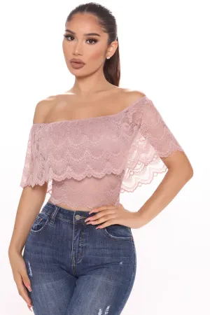 All In Lace Top - Rose