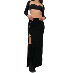 AllSaints Snap Maxi Skirt (M)