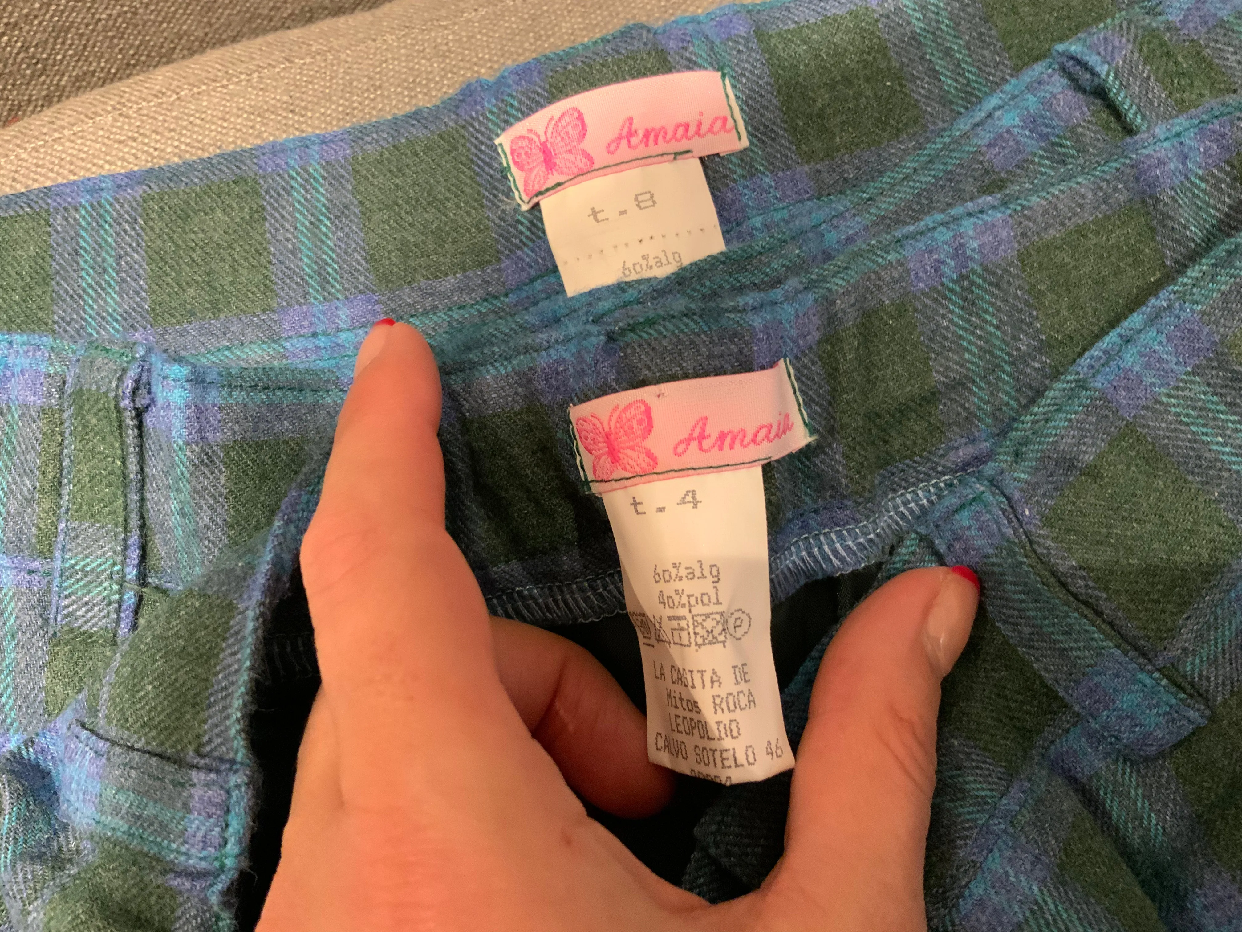 Amaia KIDS Boys Children Check Bermuda Shorts Size 4 years 8 years children