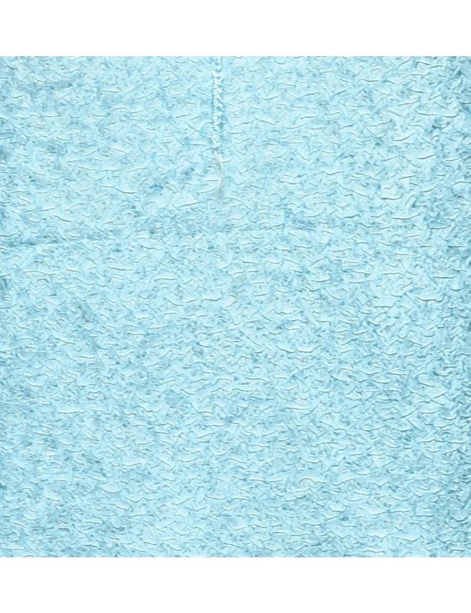 Aqua Blue Long-Sleeve Smocked Top - L