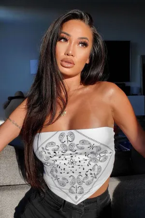 Baddie From The Block Top - White/Black
