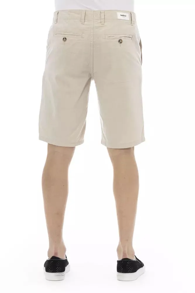 Baldinini Trend Beige Cotton Short