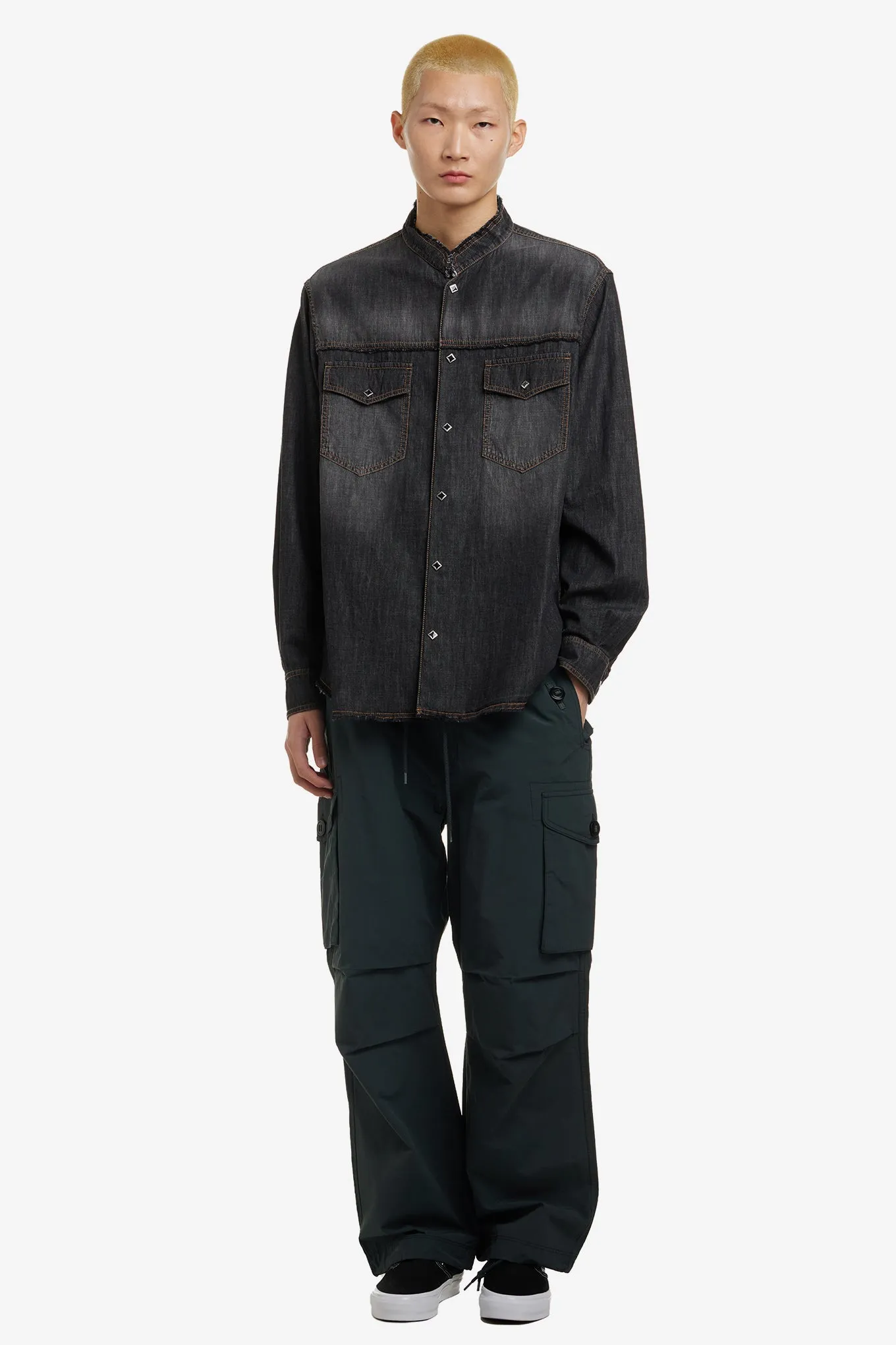 BAND COLLAR WESTERN SHIRTS