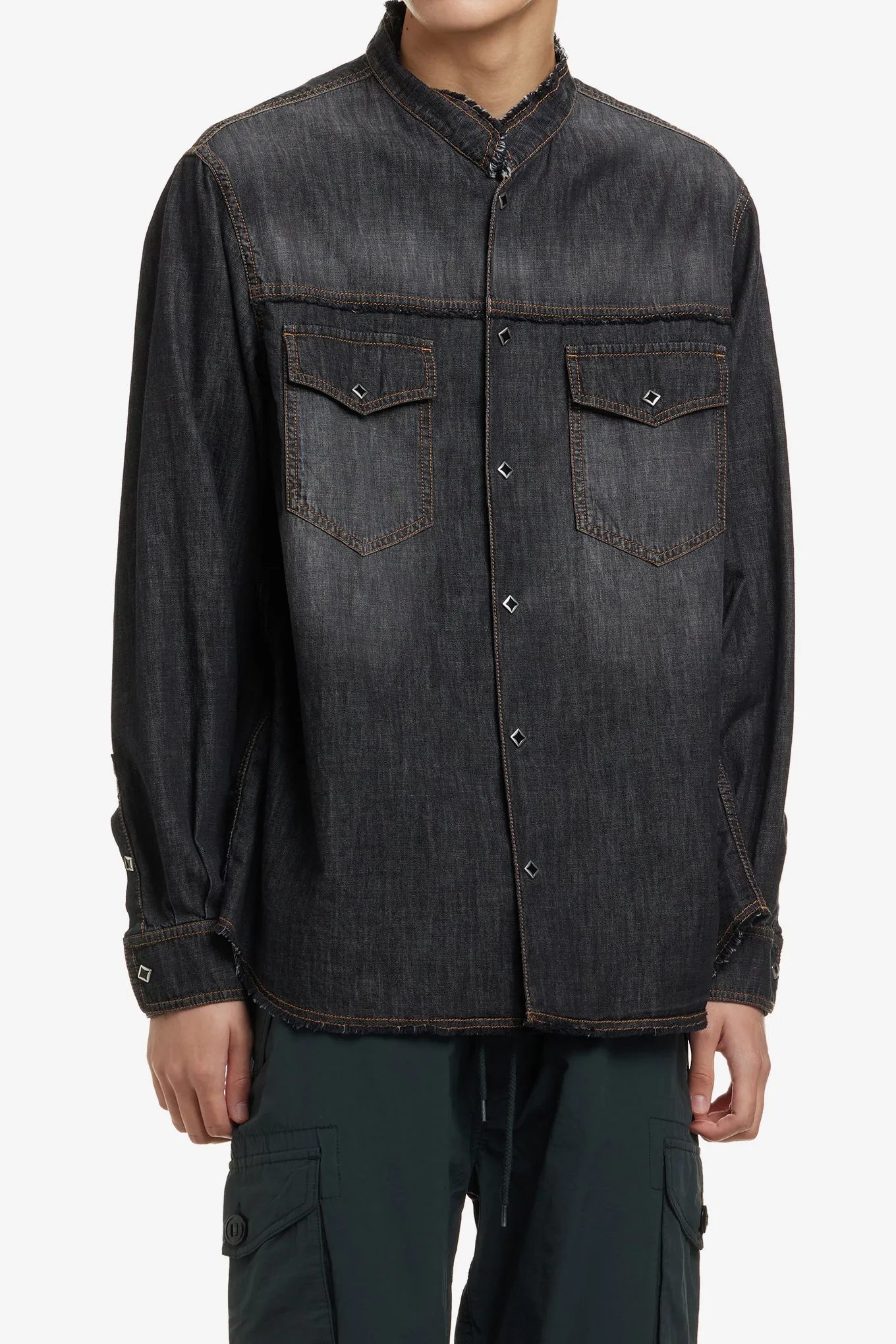 BAND COLLAR WESTERN SHIRTS