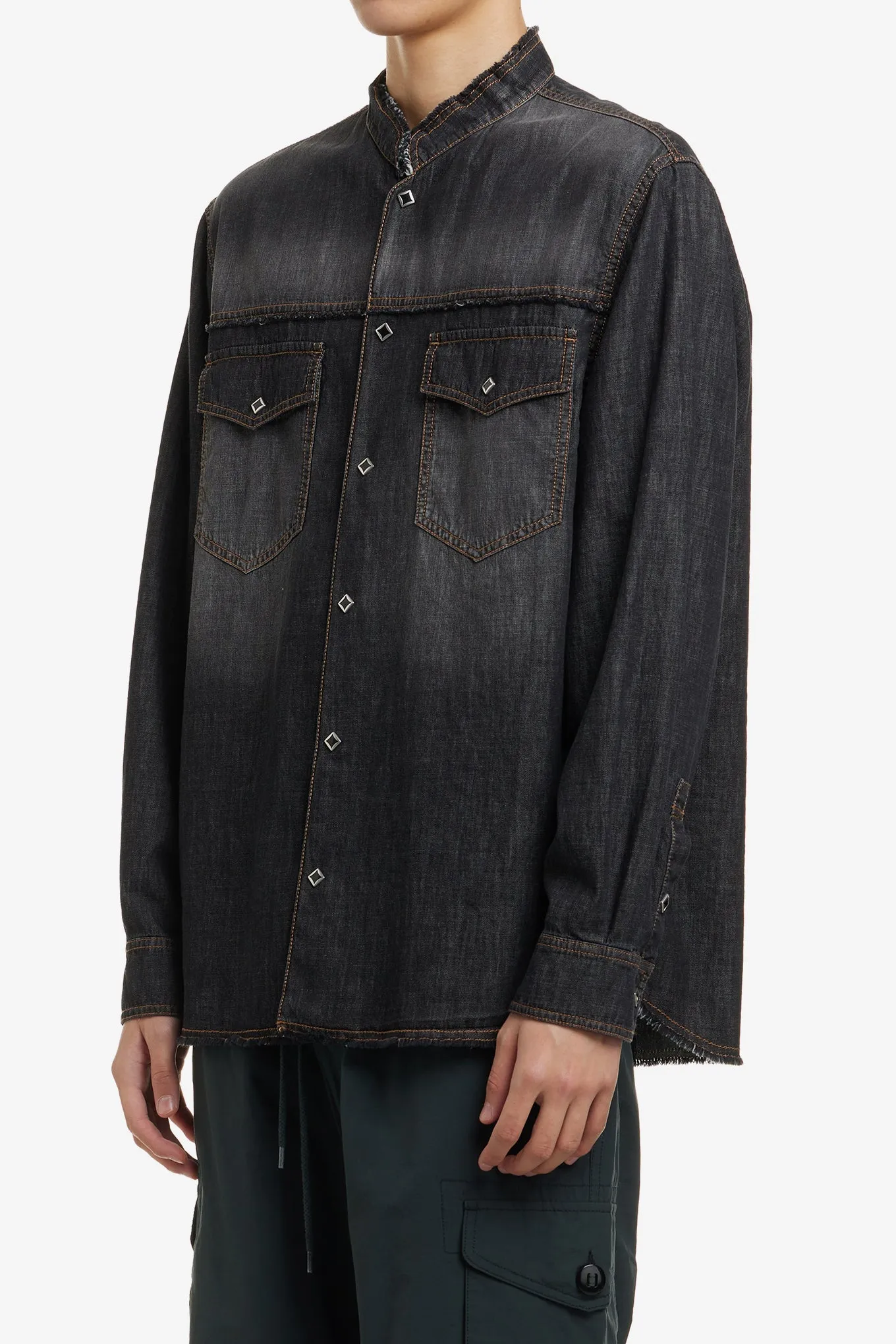 BAND COLLAR WESTERN SHIRTS