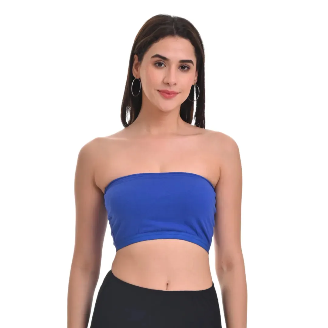Bandeau/Tube Bra For Women | Strapless Bra | Silicone Anti-Slip Band | Triple Layer Front Panel | Conceals Visibility Of Nipples