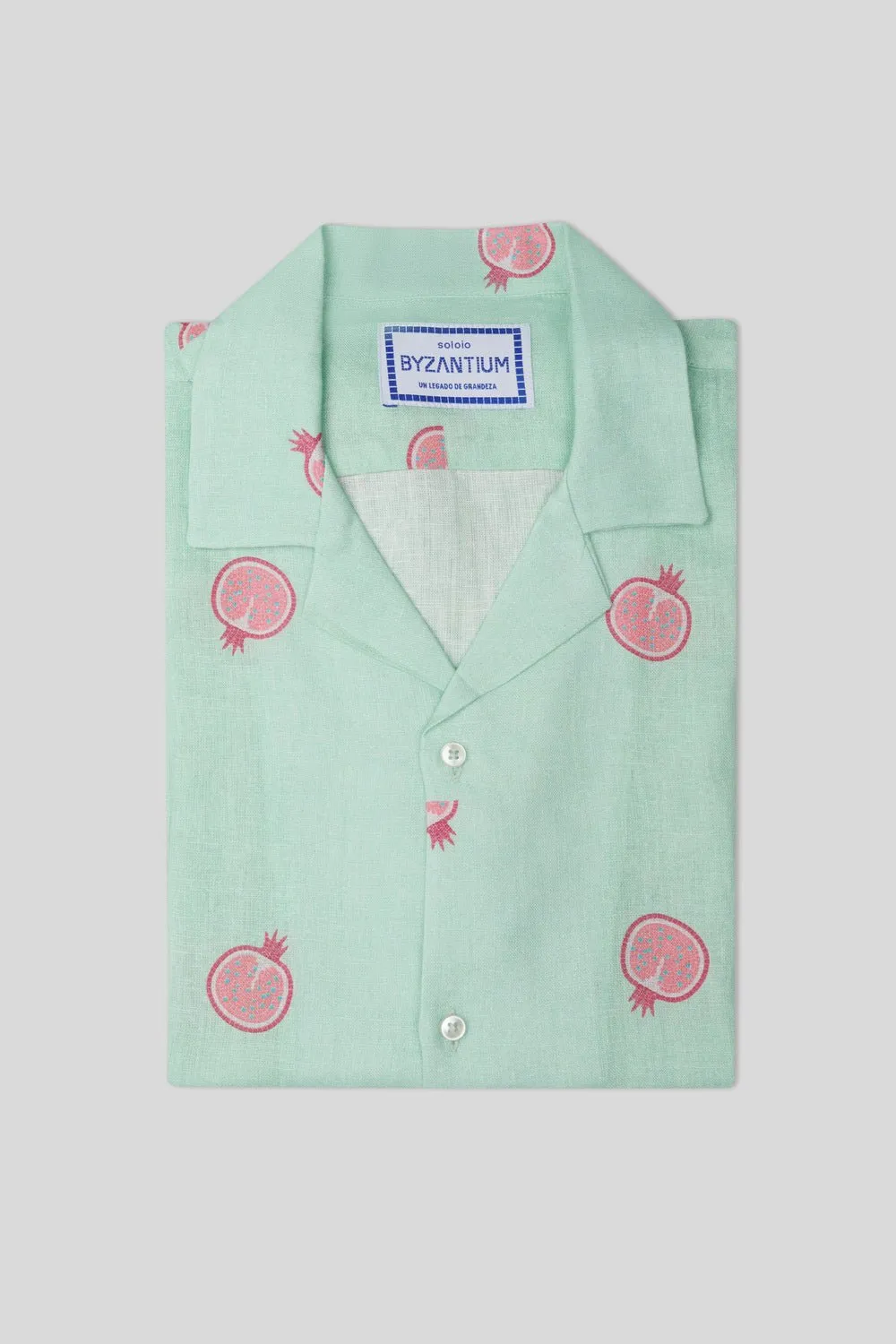 bastión linen shirt aqua