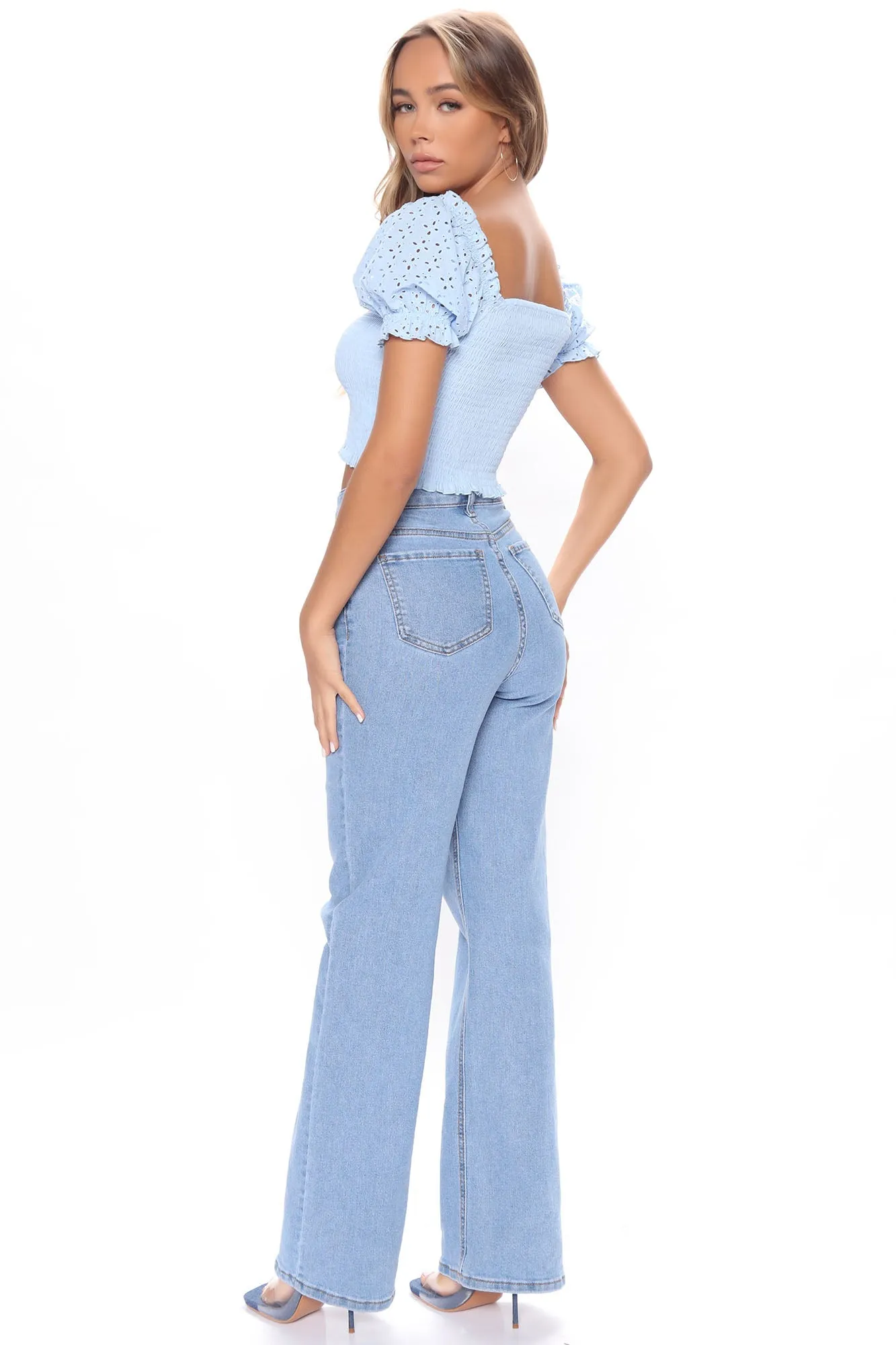 Beachside Picnics Top - Blue