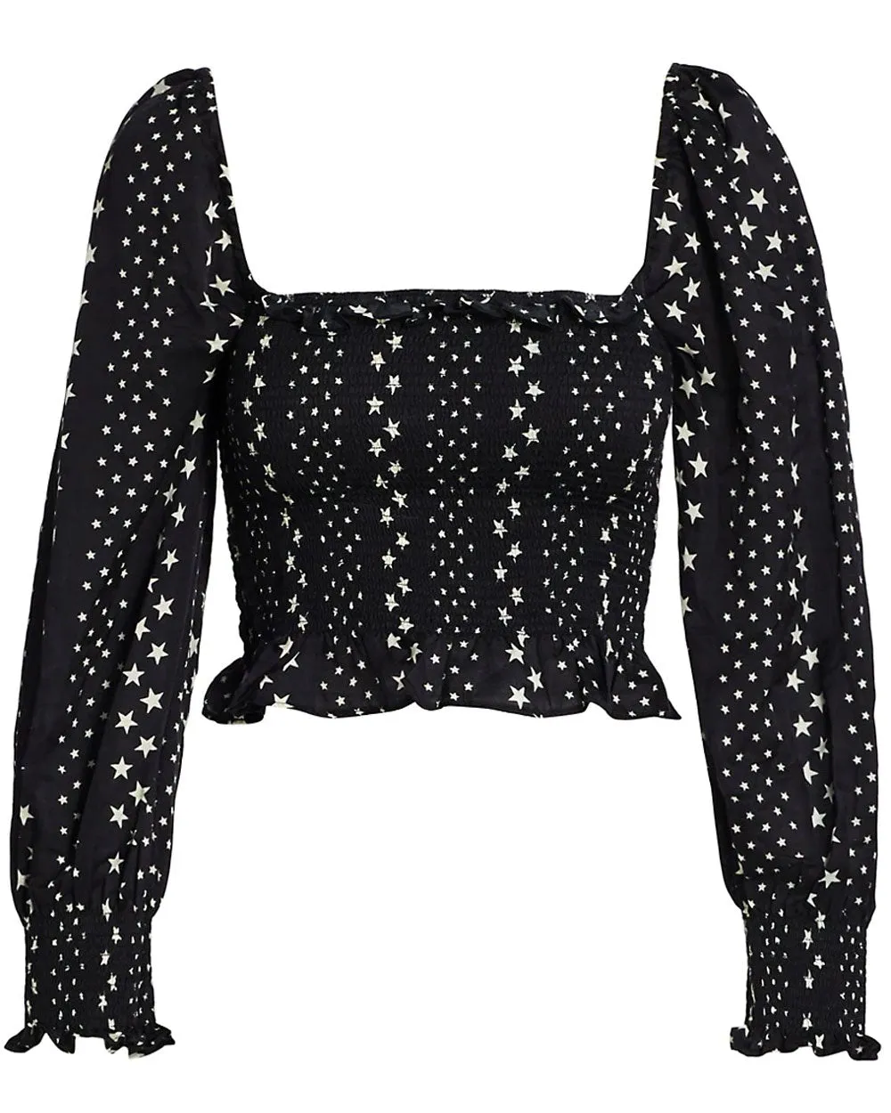 Black Satin Star Russell Top