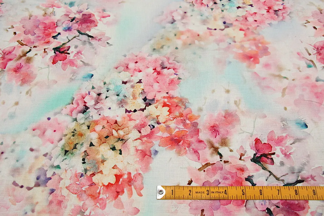 Blossom Primavera Printed Linen