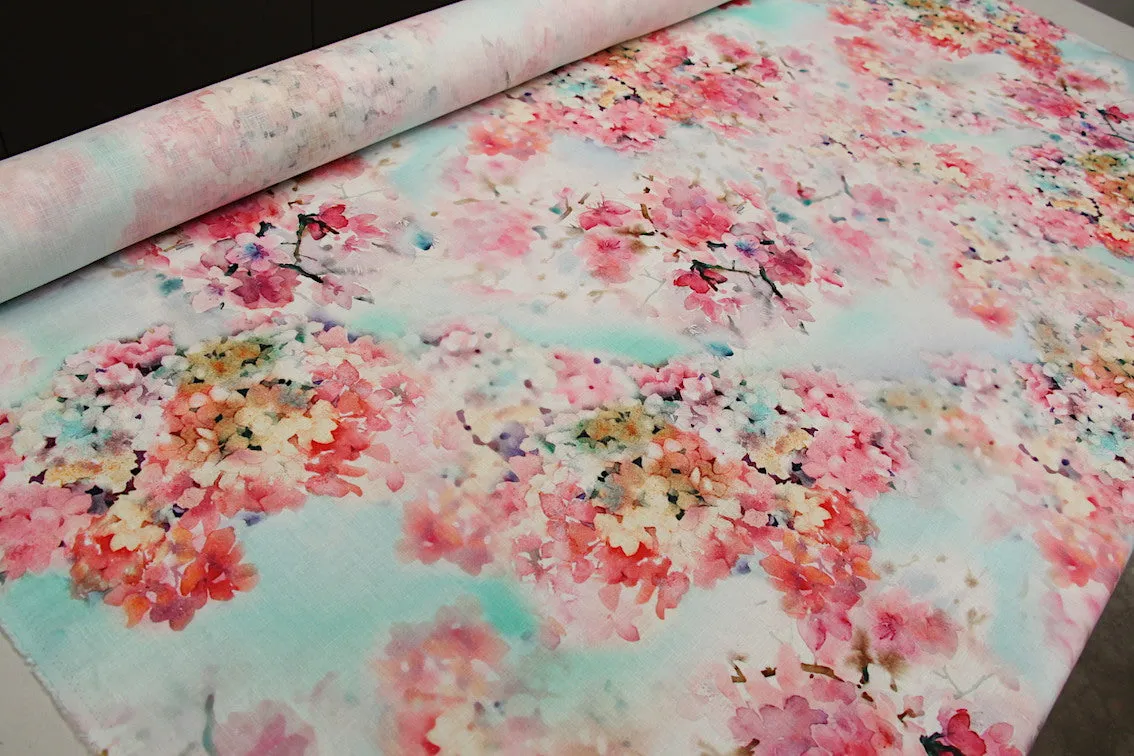 Blossom Primavera Printed Linen