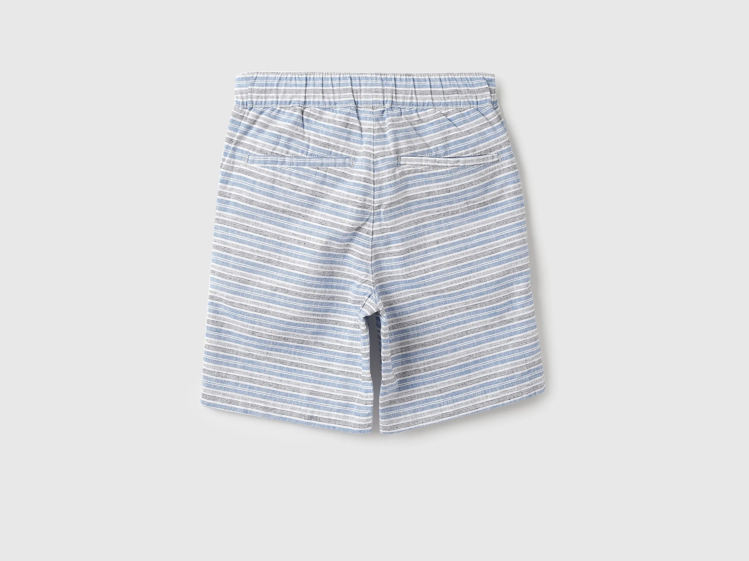 Boys Striped Regular Fit Shorts