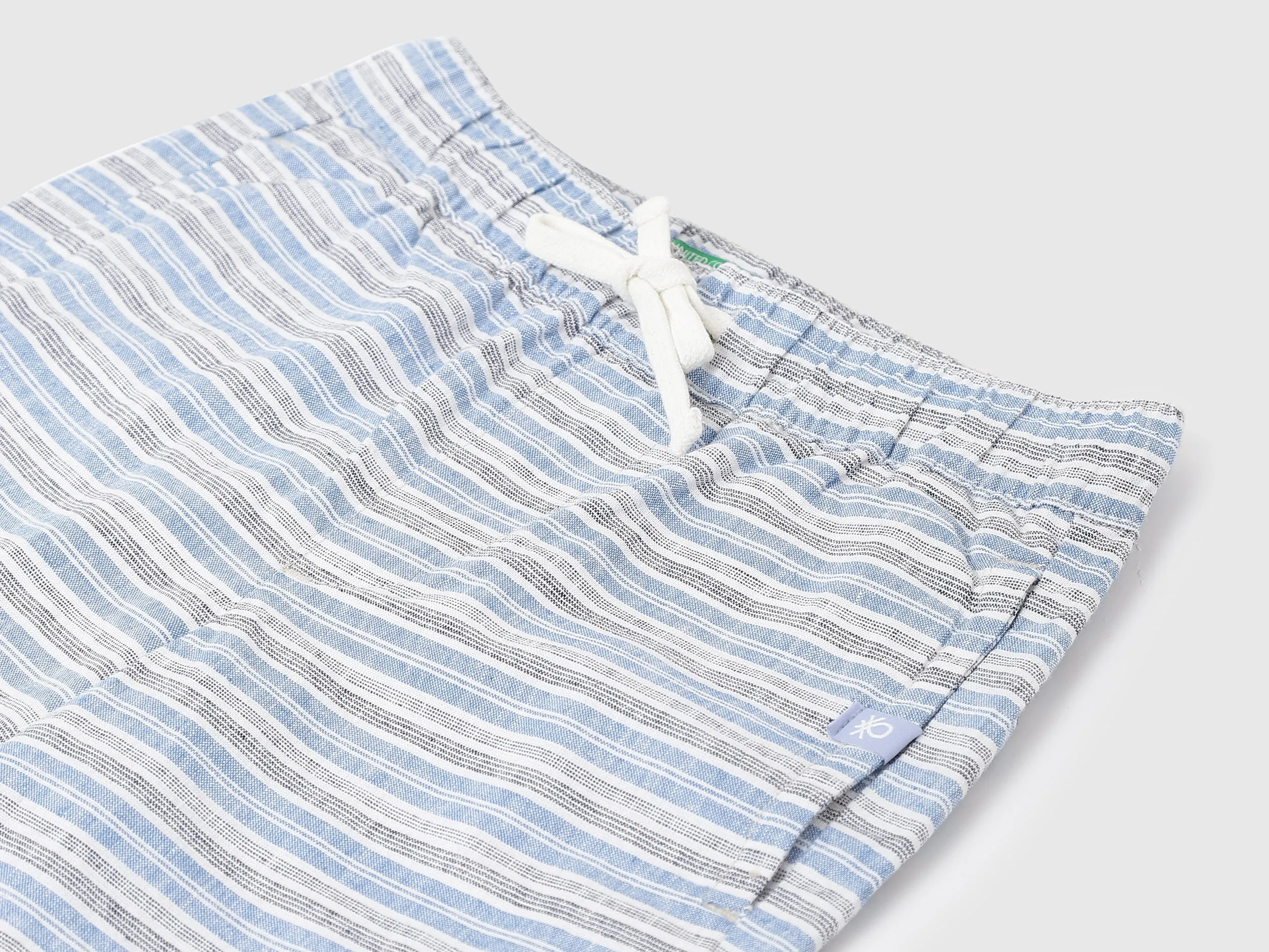 Boys Striped Regular Fit Shorts