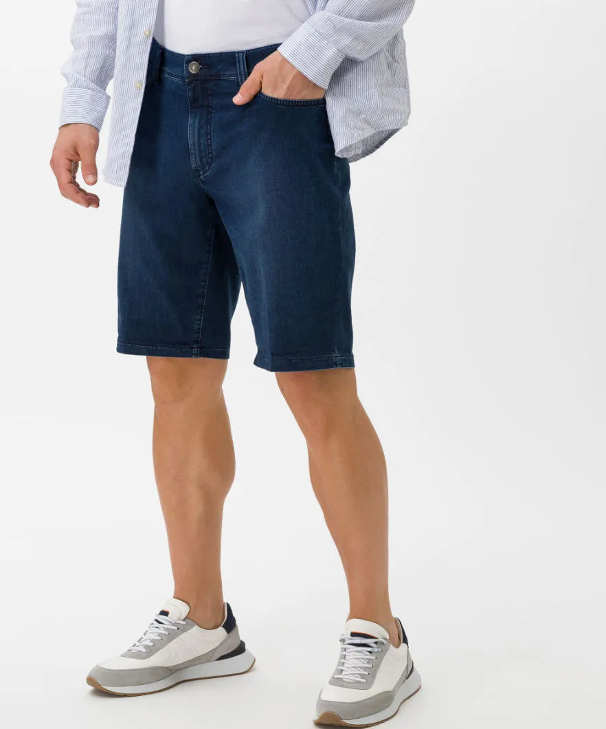 Brax Bali Denim Shorts - Sky Blue