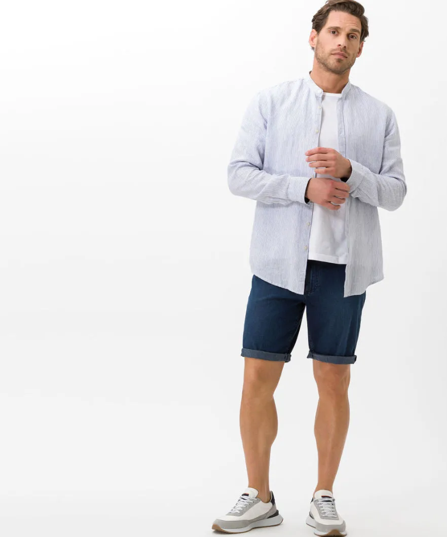Brax Bali Denim Shorts - Sky Blue