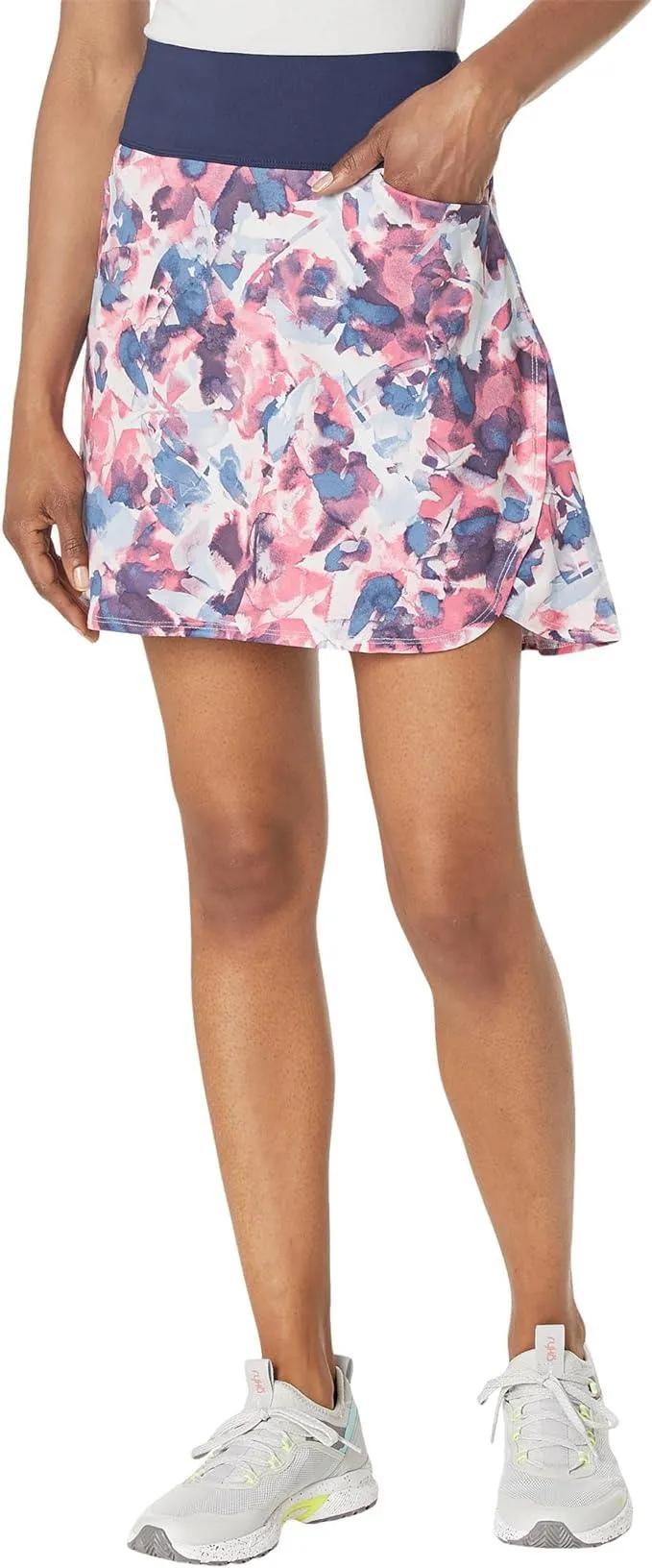 Callaway Floral Printed Skort with Back Flounce