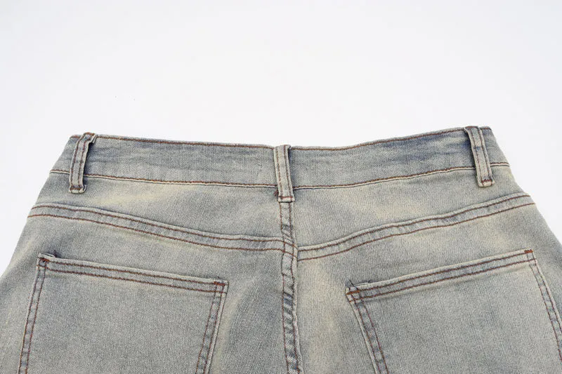 cargo denim shorts for style