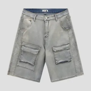 cargo denim shorts for style