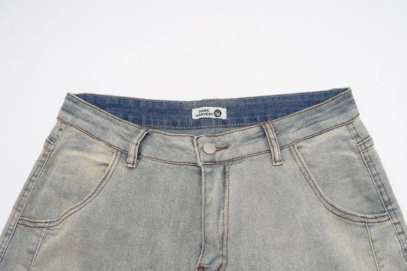 cargo denim shorts for style
