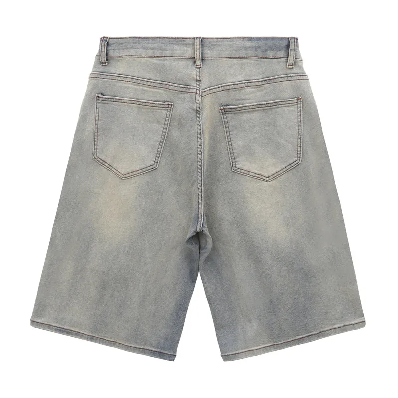 cargo denim shorts for style