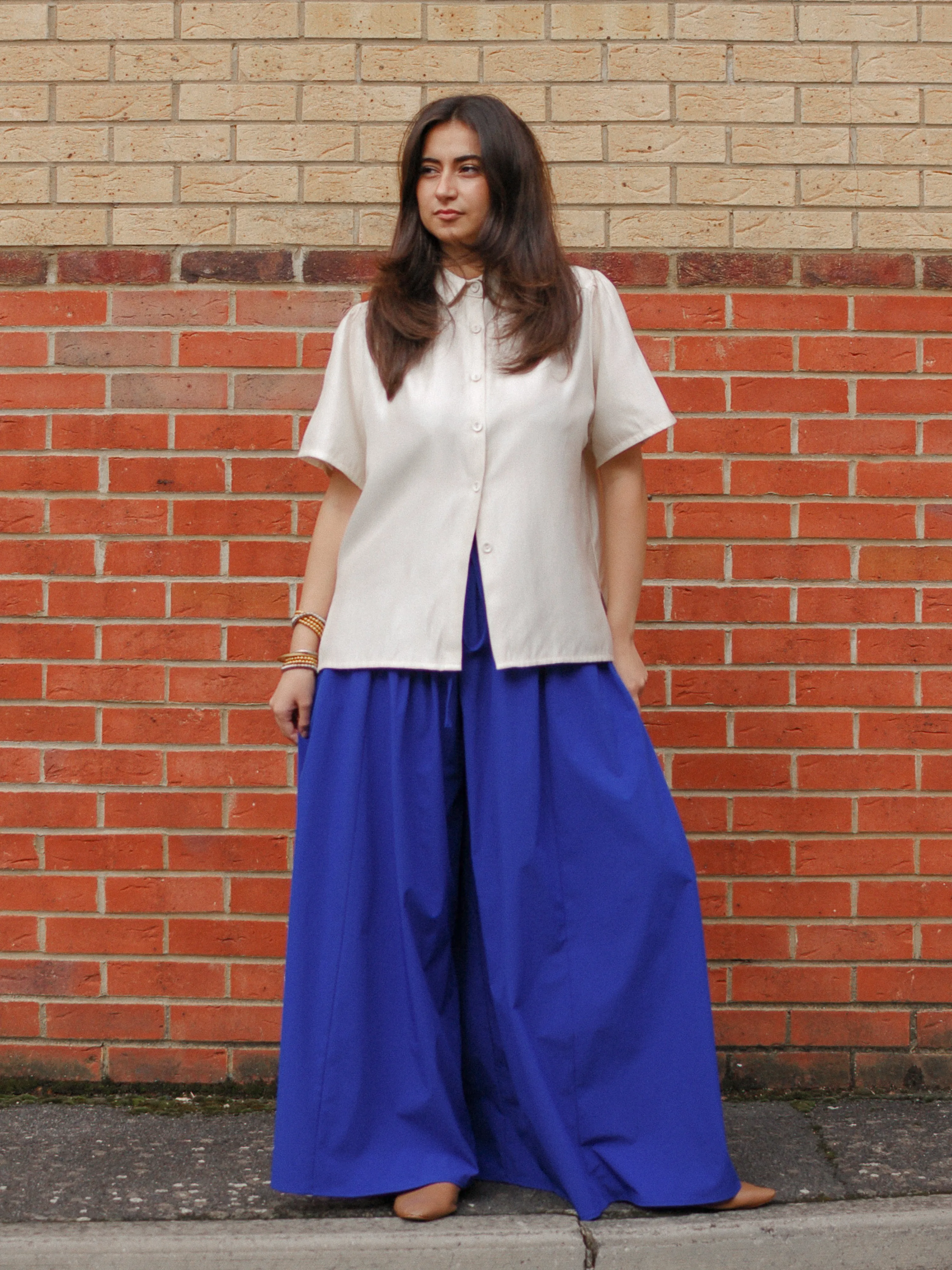 Charlie Blue Palazzo Pants