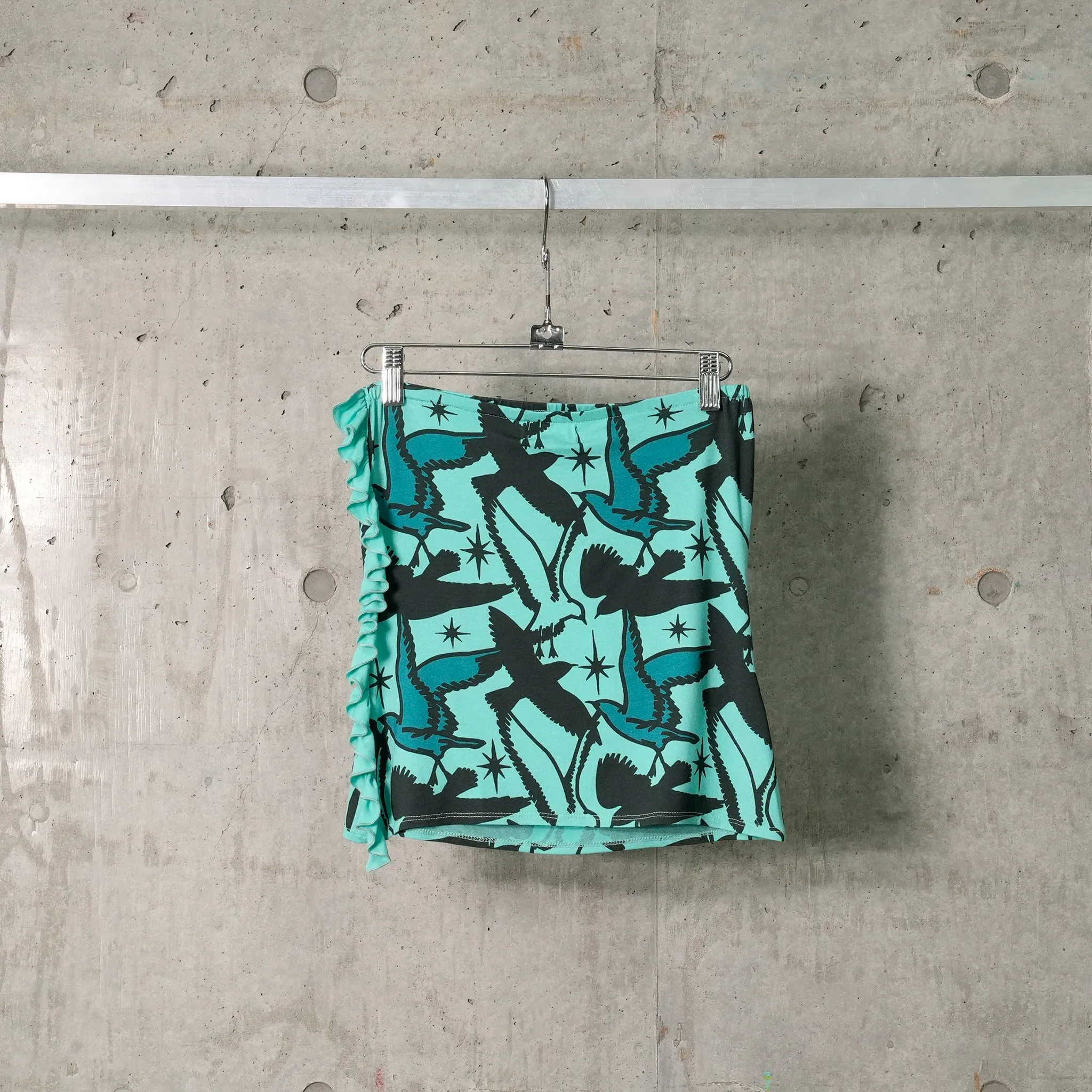 CHARLOTTE BANDEAU JERSEY / BIRD PRINT