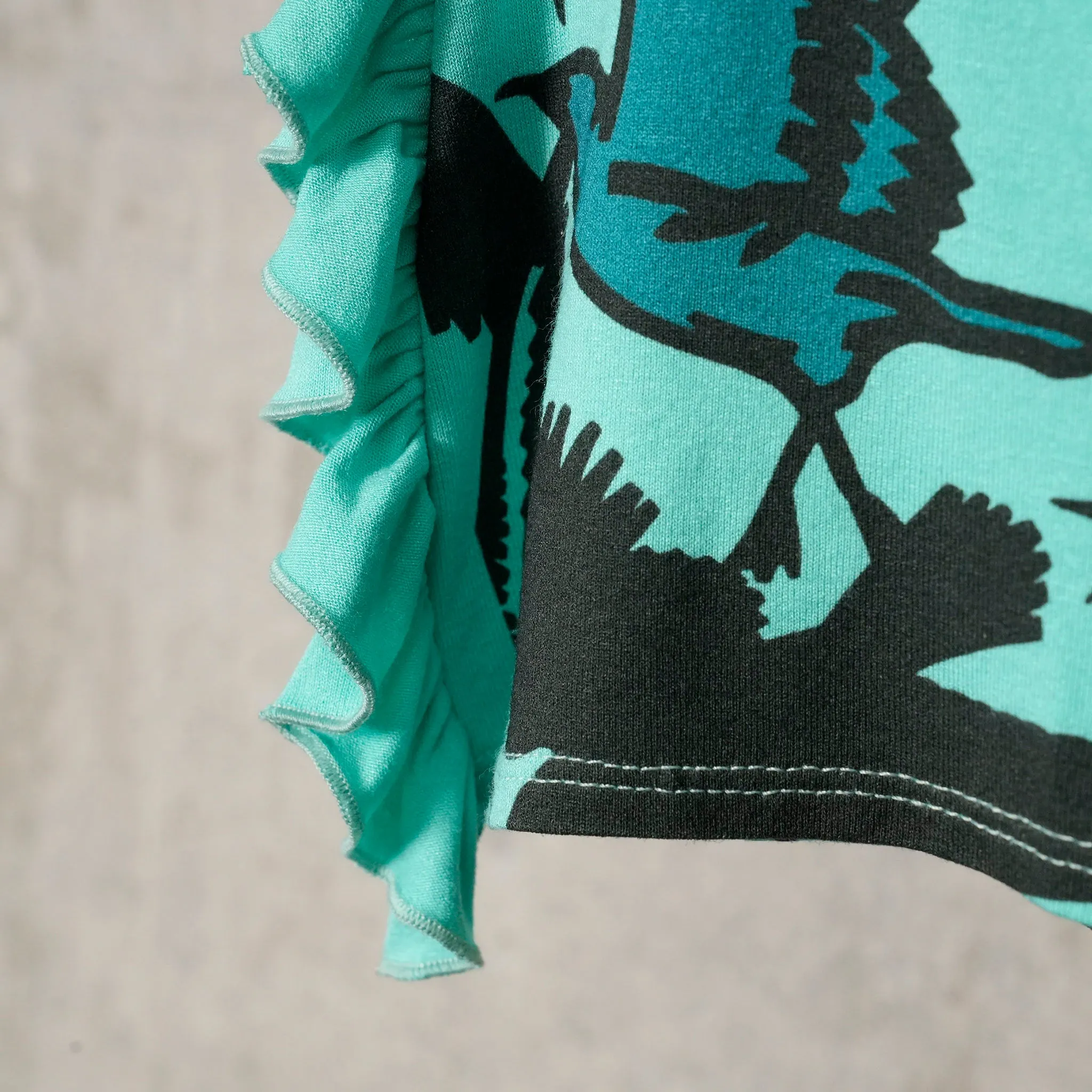 CHARLOTTE BANDEAU JERSEY / BIRD PRINT