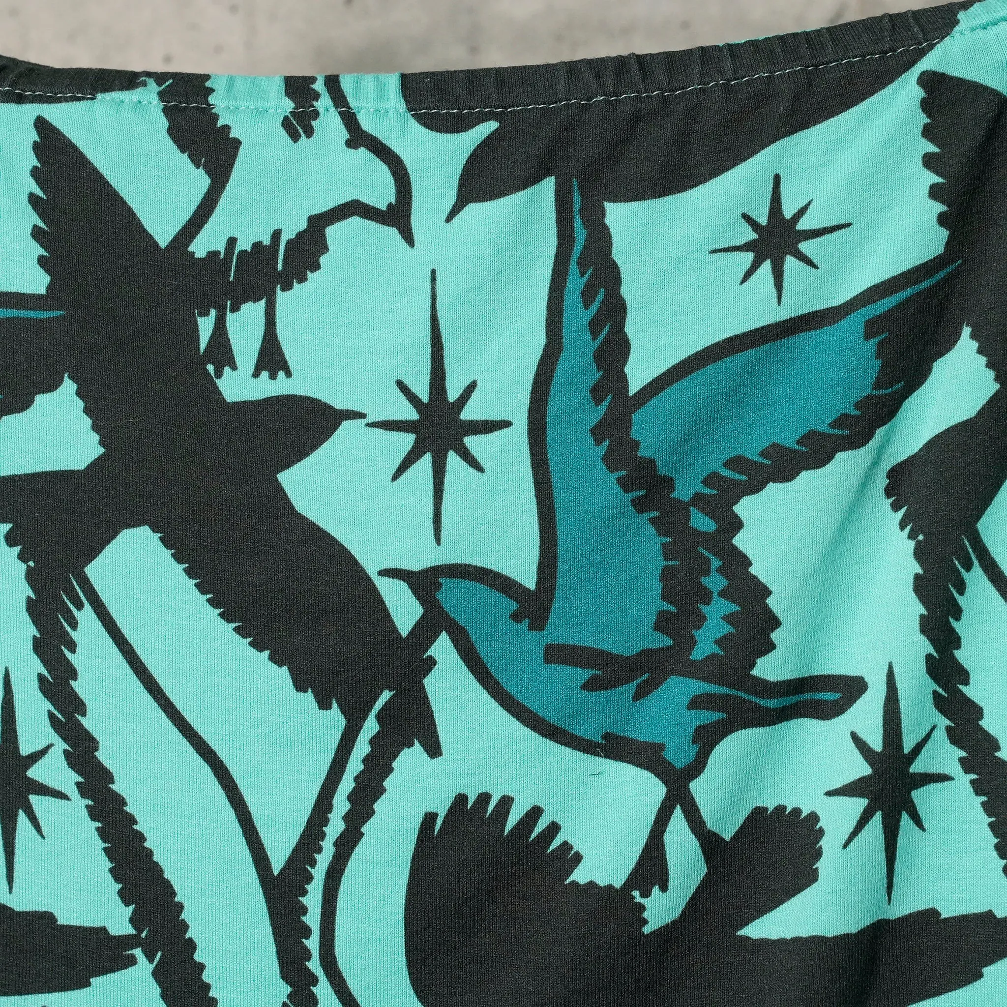 CHARLOTTE BANDEAU JERSEY / BIRD PRINT