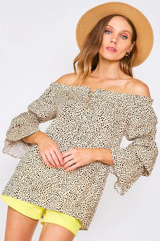 Cheetah Off the Shoulder