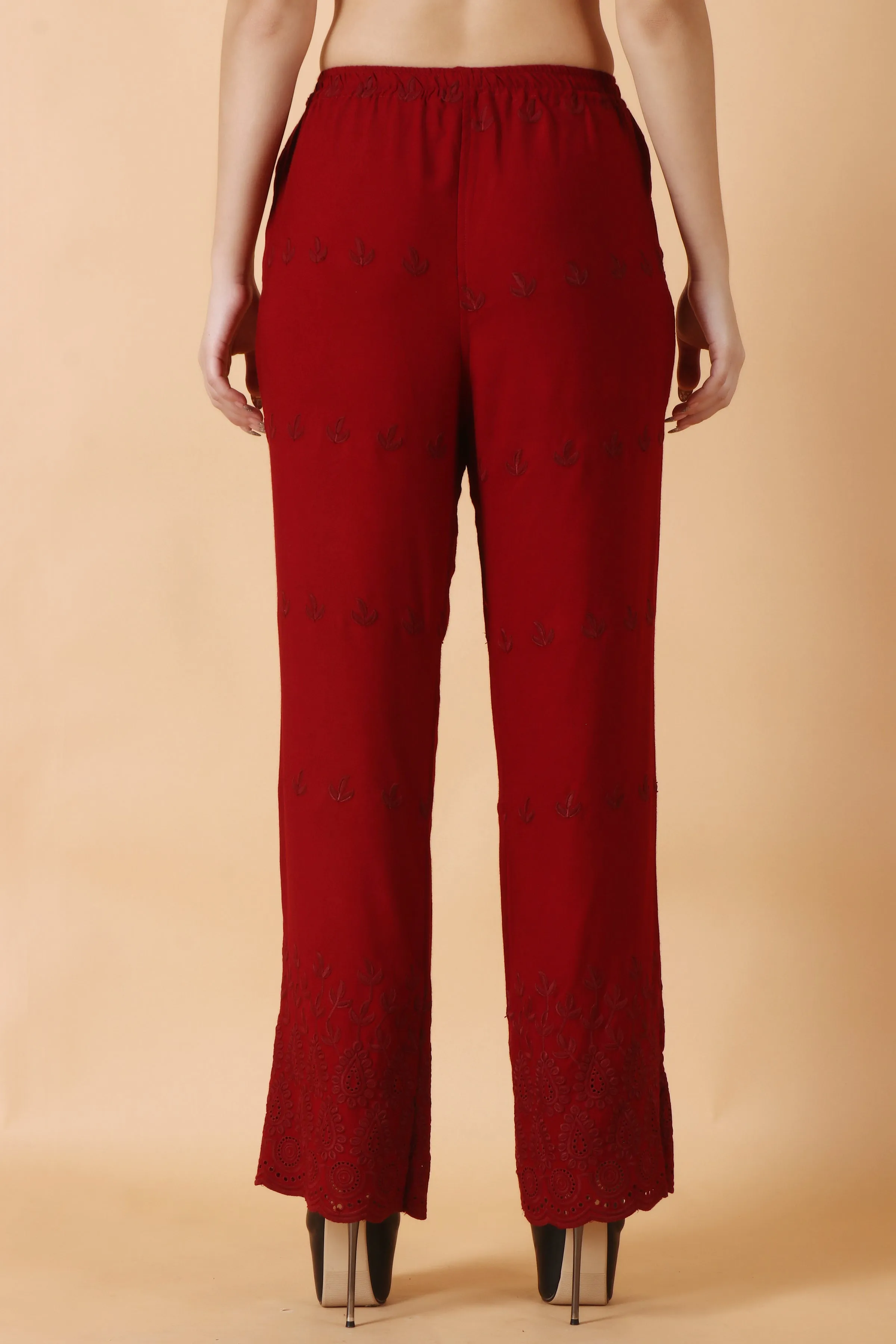 Chikankari Pant Palazzo
