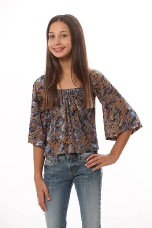 CLAY BURNOUT ON/OFF SHOULDER TOP