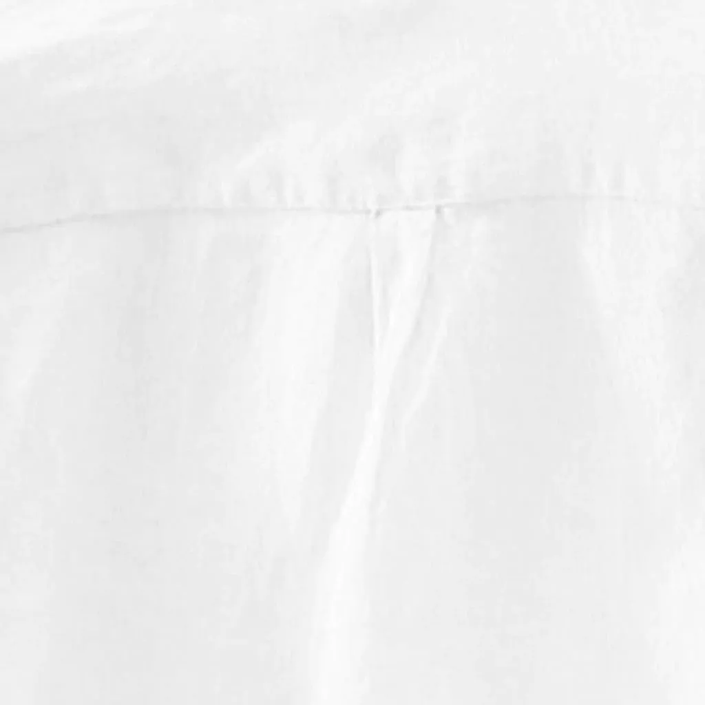 Collar Solid Cotton Shirt