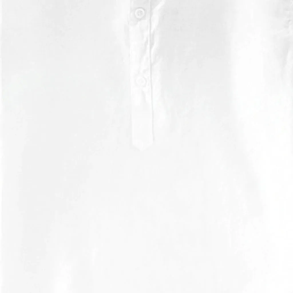 Collar Solid Cotton Shirt