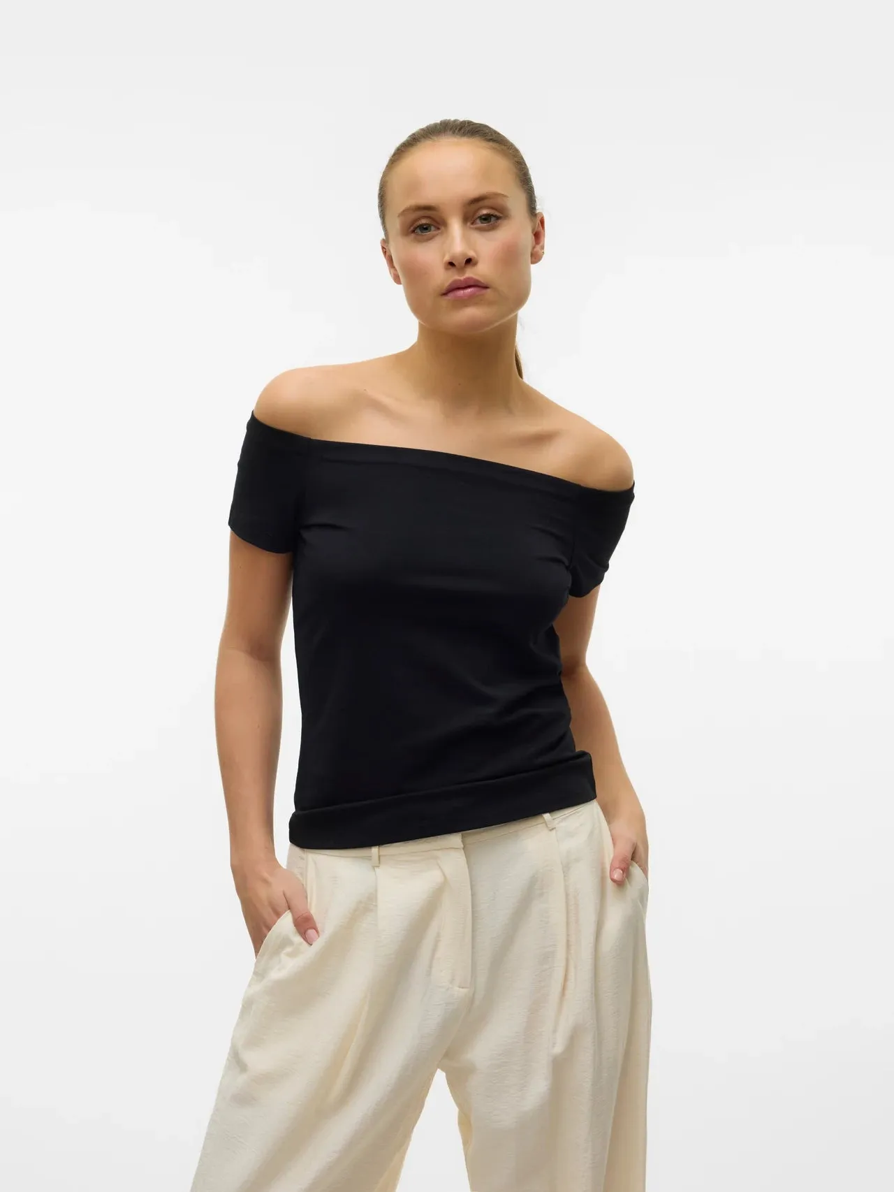 Cotton Off the Shoulder Top