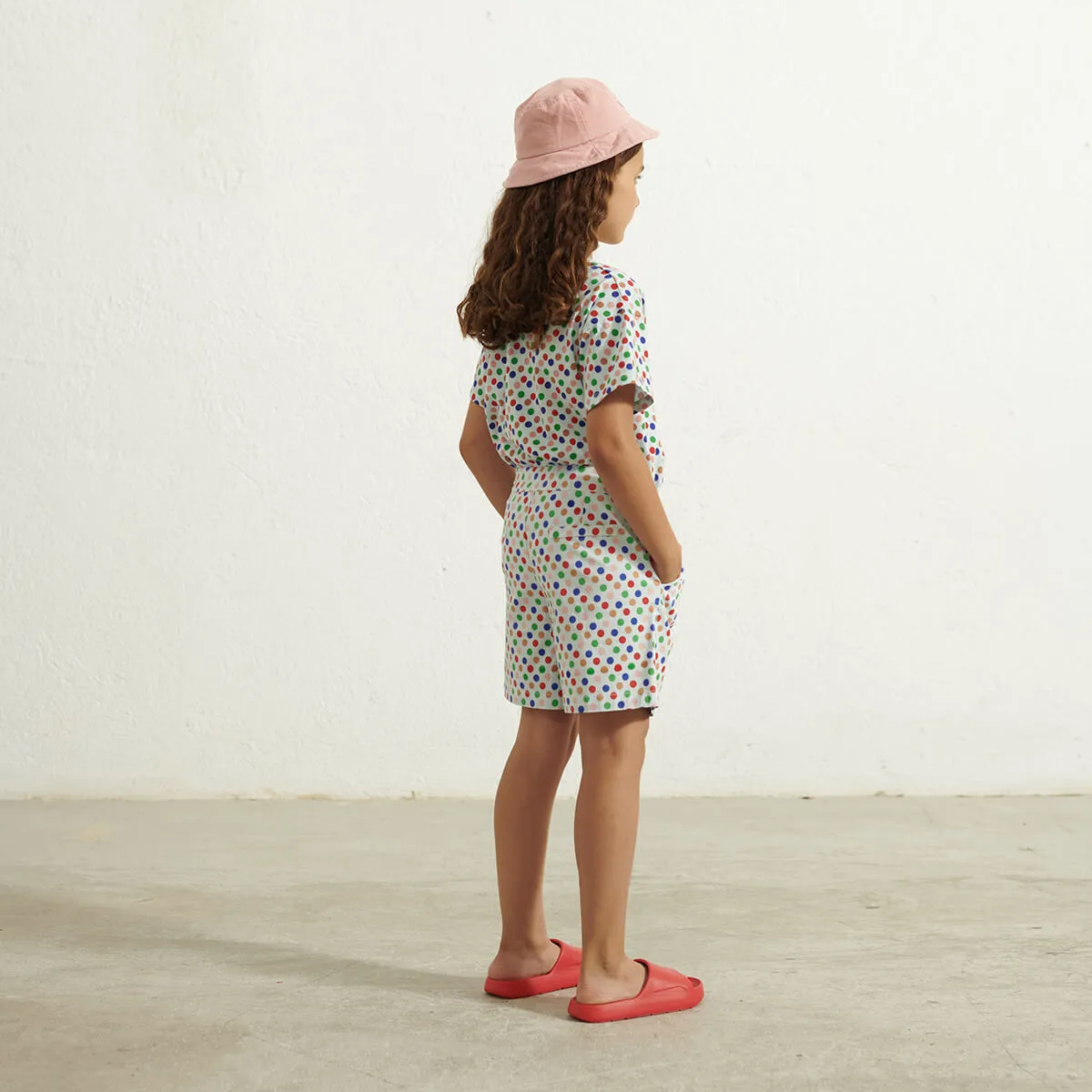 Dots Bermuda Shorts in Soft Blue by Weekend House Kids - Last Ones In Stock - 3-6 Years