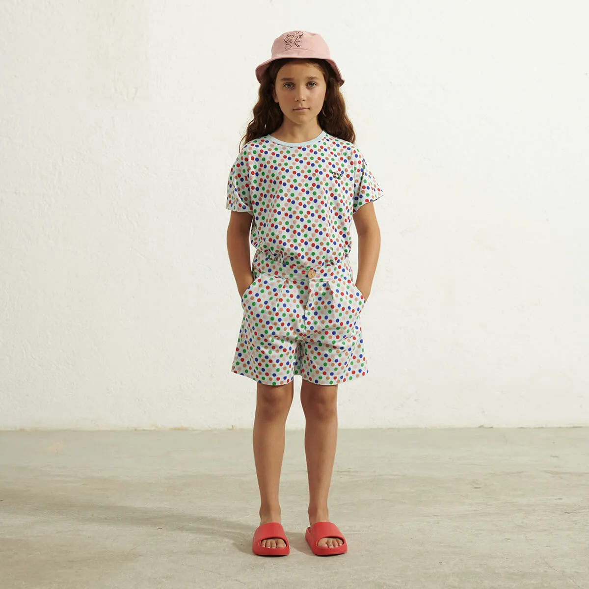 Dots Bermuda Shorts in Soft Blue by Weekend House Kids - Last Ones In Stock - 3-6 Years