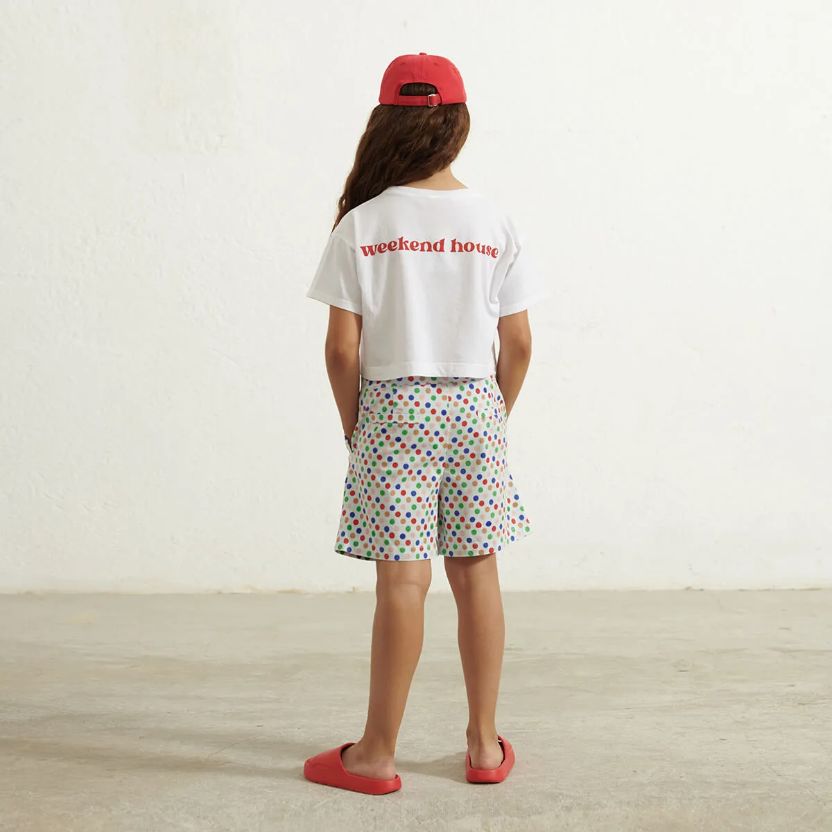 Dots Bermuda Shorts in Soft Blue by Weekend House Kids - Last Ones In Stock - 3-6 Years
