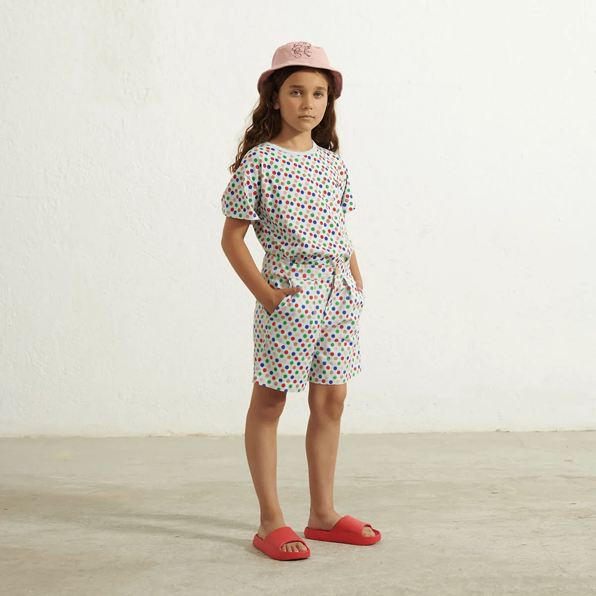 Dots Bermuda Shorts in Soft Blue by Weekend House Kids - Last Ones In Stock - 3-6 Years