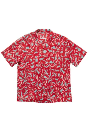 Edona Red Printed Shirt