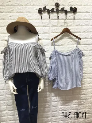 Eliza Off-Shoulder Stripe Top