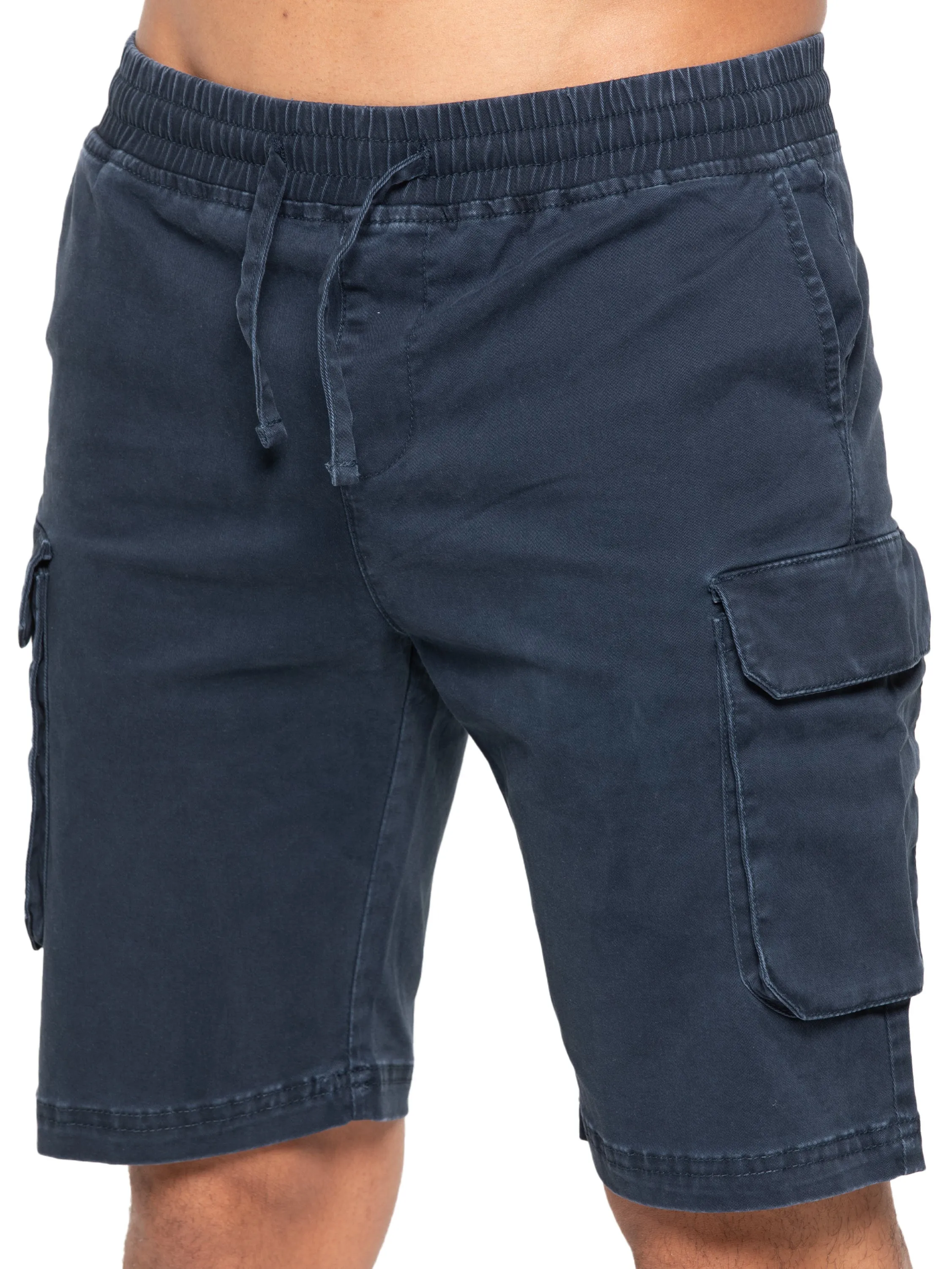 Enzo | Mens Cargo Overshirt Tracksuit With Shorts Set
