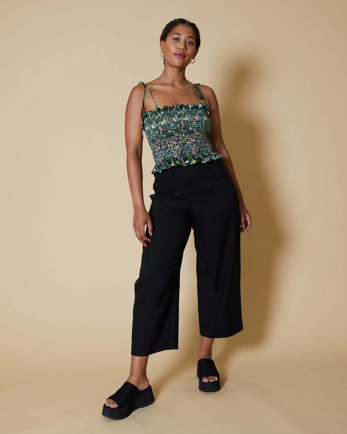 Etched Leopard Frankie Top